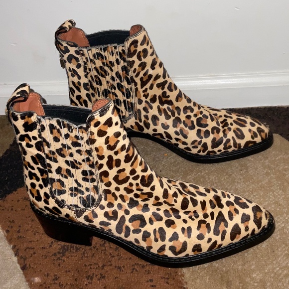 Coach Leopard‑Print Ankle Bootie – Women’s Size 9, Gently Worn - Picture 1 of 8